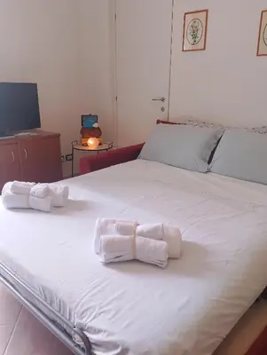 Letto o letti in una camera di A casa di Carolina