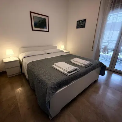 Letto o letti in una camera di Vicolo Corte