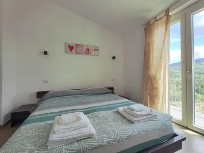 Letto o letti in una camera di La casa delle Mogge
