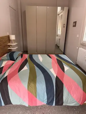 Letto o letti in una camera di Casa Itaca