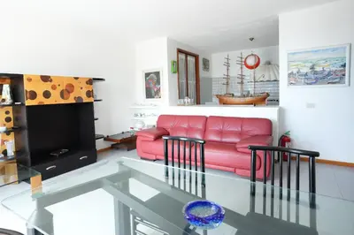 Area soggiorno di Blue Horizon Apartment- 5 Terre