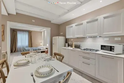 Cucina o angolo cottura di Suite del Golfo, Terremarine