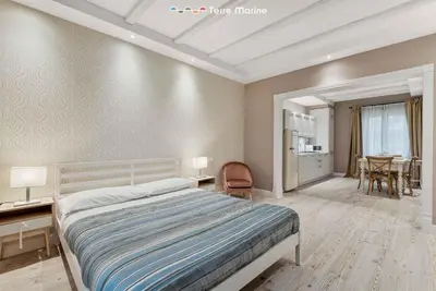 Letto o letti in una camera di Suite del Golfo, Terremarine