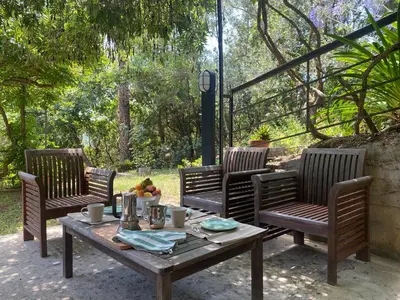 Giardino di La Casa nel Bosco - In collina a 10 minuti dal mare
