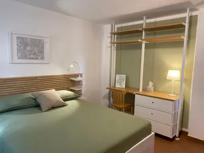 Letto o letti in una camera di La Casa nel Bosco - In collina a 10 minuti dal mare