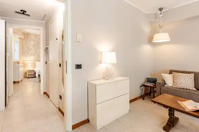 Letto o letti in una camera di Contempora - Sea view apartment for 4 people in Lavagna - Sestri Levante