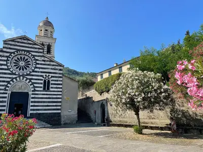 Planimetria di TEATRINO, a 200 m dal mare con giardino in centro, LEVANTO 5 TERRE
