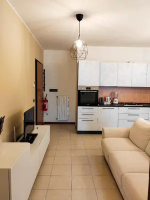Cucina o angolo cottura di Elegante bilocale nel cuore di Rubiera