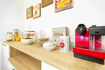 Set per la preparazione di tè e caffè presso B&B Civico 1