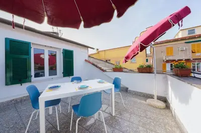 Balcone o terrazza di the riviera attico terrazza