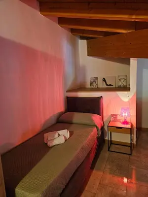 Letto o letti in una camera di Audrey