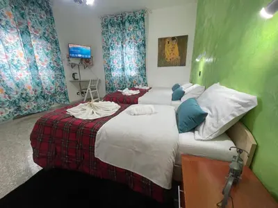 Letto o letti in una camera di Madonna dell'ancora