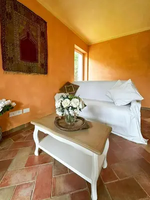 Letto o letti in una camera di Tuscan Villa With Sea View And Jacuzzi