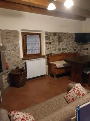 Area soggiorno di Agriturismo la vecchia cascina