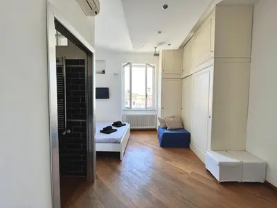 TV o dispositivi per l'intrattenimento presso Square Apartment in Centro città