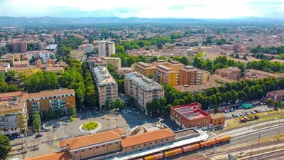 Vista generica su Reggio Emilia o vista sulla città dall'interno dell'hotel