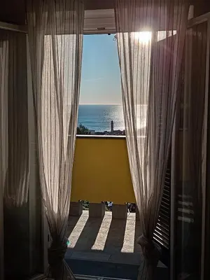 Letto o letti in una camera di Vento di Mare - Tramontana con spiaggia privata