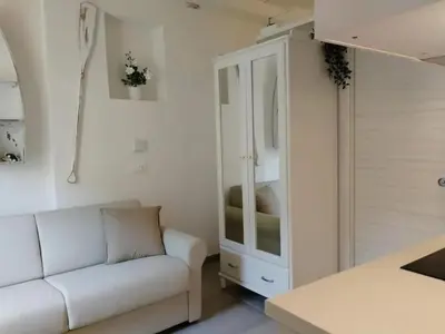 Area soggiorno di Cozy studio Monterosso al Mare 22 m² with air conditioning
