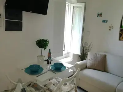 Area soggiorno di Cozy studio Monterosso al Mare 22 m² with air conditioning