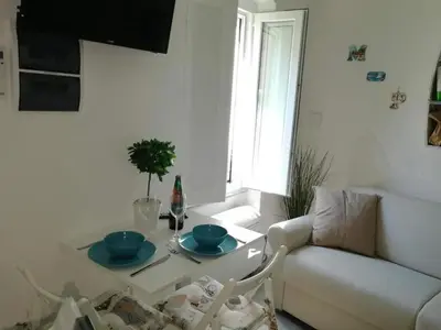 Area soggiorno di Cozy studio Monterosso al Mare 22 m² with air conditioning