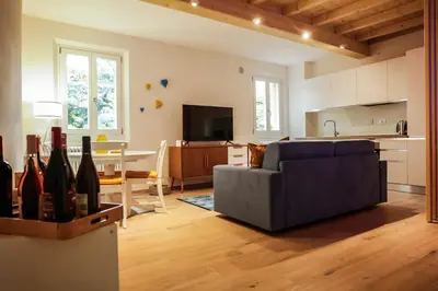 TV o dispositivi per l'intrattenimento presso Good Vibes apartment centro storico Reggio Emilia