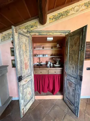 Cucina o angolo cottura di La Rocca -- Monticello Apartments