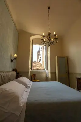 Letto o letti in una camera di Casa Giangarè