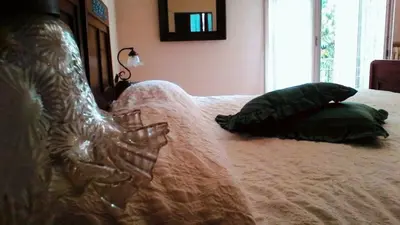 Letto o letti in una camera di B&B La Bugia di Villa Tanzi