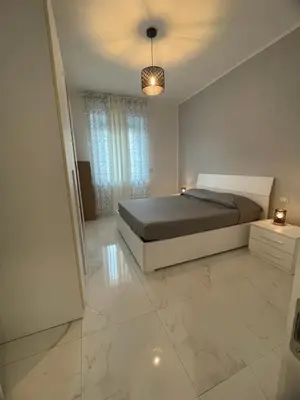 Letto o letti in una camera di Alloggio comodo a Rapallo - Vicino al Mare