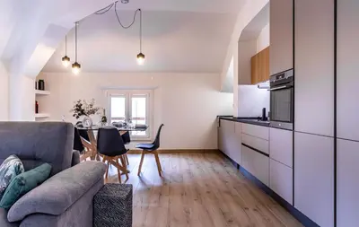 Cucina o angolo cottura di Green Lux-Via Canalino- Pass ZTL Parking WiFi