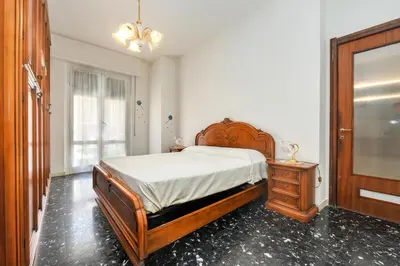 Letto o letti in una camera di 316 - Casa Simo, 15 minuti a piedi dal mare e dal centro storico di Sestri