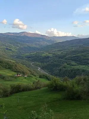 Paesaggio naturale nelle vicinanze della villa
