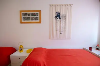 Letto o letti in una camera di 279B - Casa Maria Grazia, nel centro di Sestri, 10 minuti a piedi dalla Baia del Silenzio
