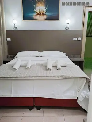 Letto o letti in una camera di Modena Hotel