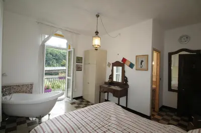 Letto o letti in una camera di B&B Jolly Gorreto