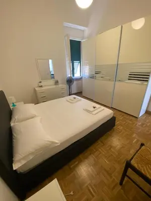 Letto o letti in una camera di Casa Miki front beach and Portofino