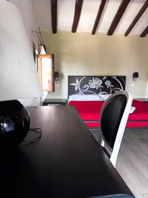 Letto o letti in una camera di Villa Cittadella