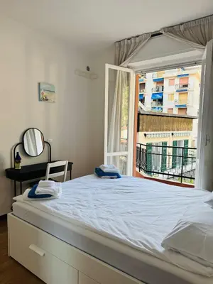 Letto o letti in una camera di Elegant Apartments Rapallo