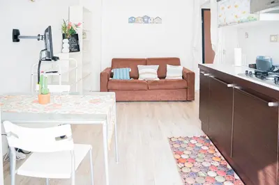 Cucina o angolo cottura di 073C - Casa Rapallo con Attico privato, 10 minuti dal Mare Spiaggie a piedi