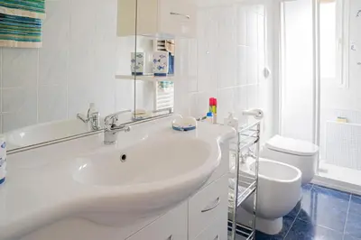 Bagno di 073C - Casa Rapallo con Attico privato, 10 minuti dal Mare Spiaggie a piedi