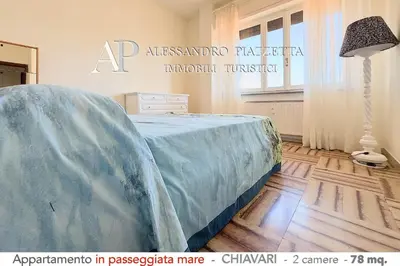 Letto o letti in una camera di Casa Puni in passeggiata mare