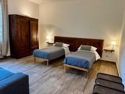 Letto o letti in una camera di Podere Montevalle's Casa Colonica