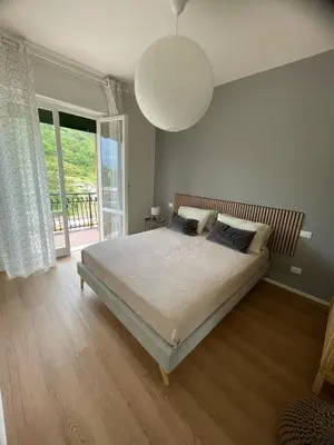 Letto o letti in una camera di Casa di Luca