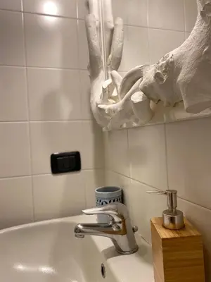 Bagno di Bilocale atelier in centro storico