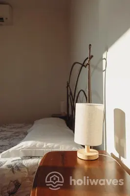 Letto o letti in una camera di La casa di Maurizio