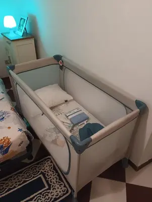 Letto o letti in una camera di Casa Miki front lungomare Rapallo