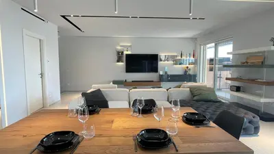 TV o dispositivi per l'intrattenimento presso Riviera Wellness Villa