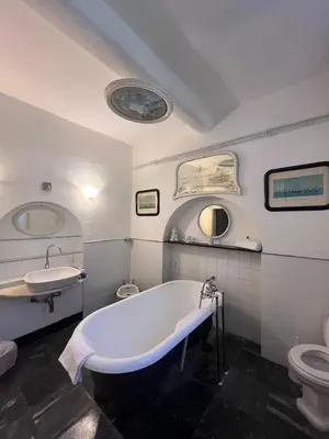 Bagno di Terrazza Villa Margherita Vista Portofino da Zoagli