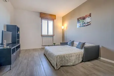 Letto o letti in una camera di The Purple House between Modena and the Ferrari Museum