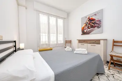 Letto o letti in una camera di 291 - Casa Nemo, Relax sul Lungomare di Chiavari